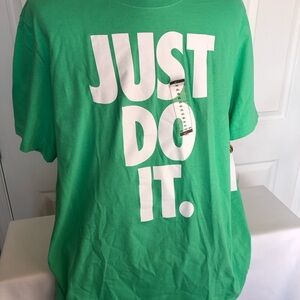 Nike Green 'Just Do It' Short Sleeve Tee